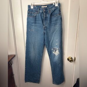 Levi's Blue Straight Leg Women's Jeans